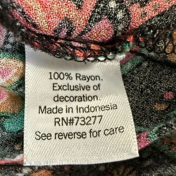 Croft & Barrow Colorful Paisley Women's Top Plus Size 1X - Picture 8 of 9